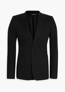Dolce & Gabbana - Slim-fit cotton-blend twill blazer - Black - IT 46