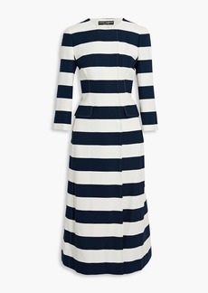 Dolce & Gabbana - Striped crepe midi dress - Blue - IT 36