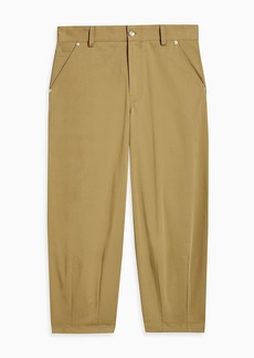 Dolce & Gabbana - Tapered cotton-blend twill pants - Green - IT 48