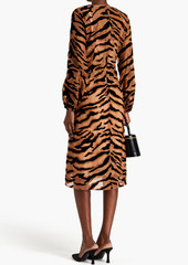 Dolce & Gabbana - Tiger-print gauze midi dress - Animal print - IT 38
