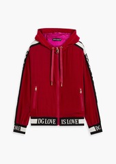 Dolce & Gabbana - Velvet hooded track jacket - Red - IT 36