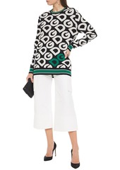 Dolce & Gabbana - Wool-blend jacquard sweater - Black - IT 36