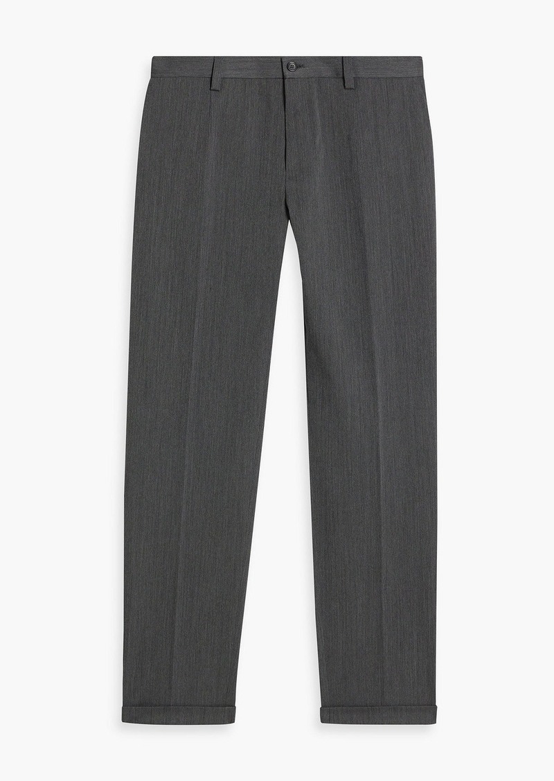 Dolce & Gabbana - Wool-blend twill pants - Gray - IT 54