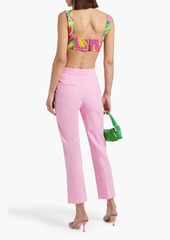 Dolce & Gabbana - Wool-blend twill straight-leg pants - Pink - IT 42