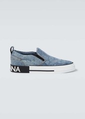 Dolce & Gabbana 2.Zero denim slip-on sneakers