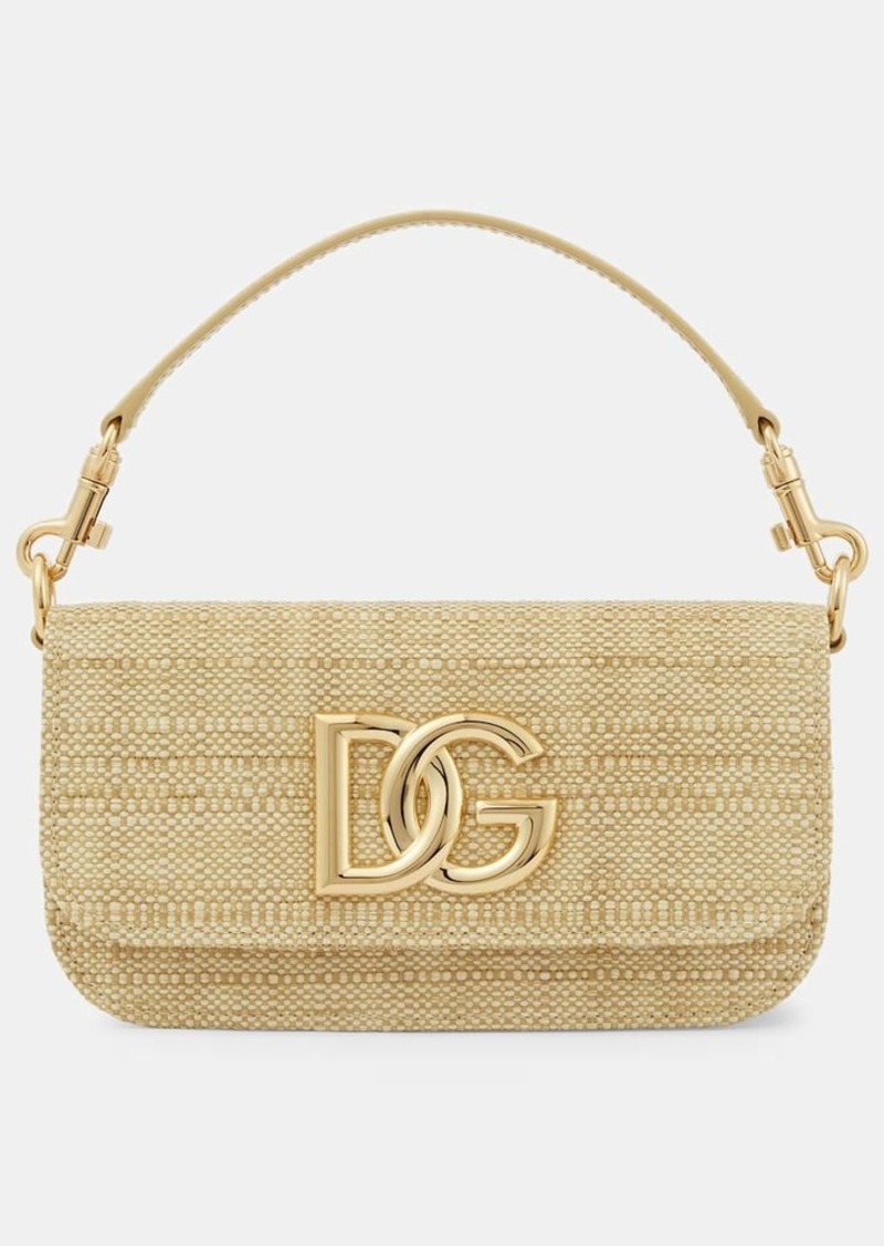 Dolce & Gabbana 3.5 raffia shoulder bag