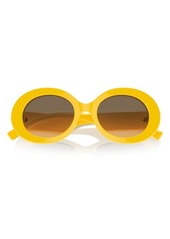 Dolce & Gabbana 51mm Gradient Oval Sunglasses