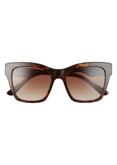 Dolce & Gabbana 53mm Gradient Cat Eye Sunglasses