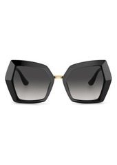 Dolce & Gabbana 54mm Gradient Butterfly Sunglasses