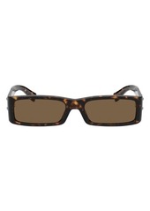 Dolce & Gabbana 55mm Polarized Rectangular Sunglasses