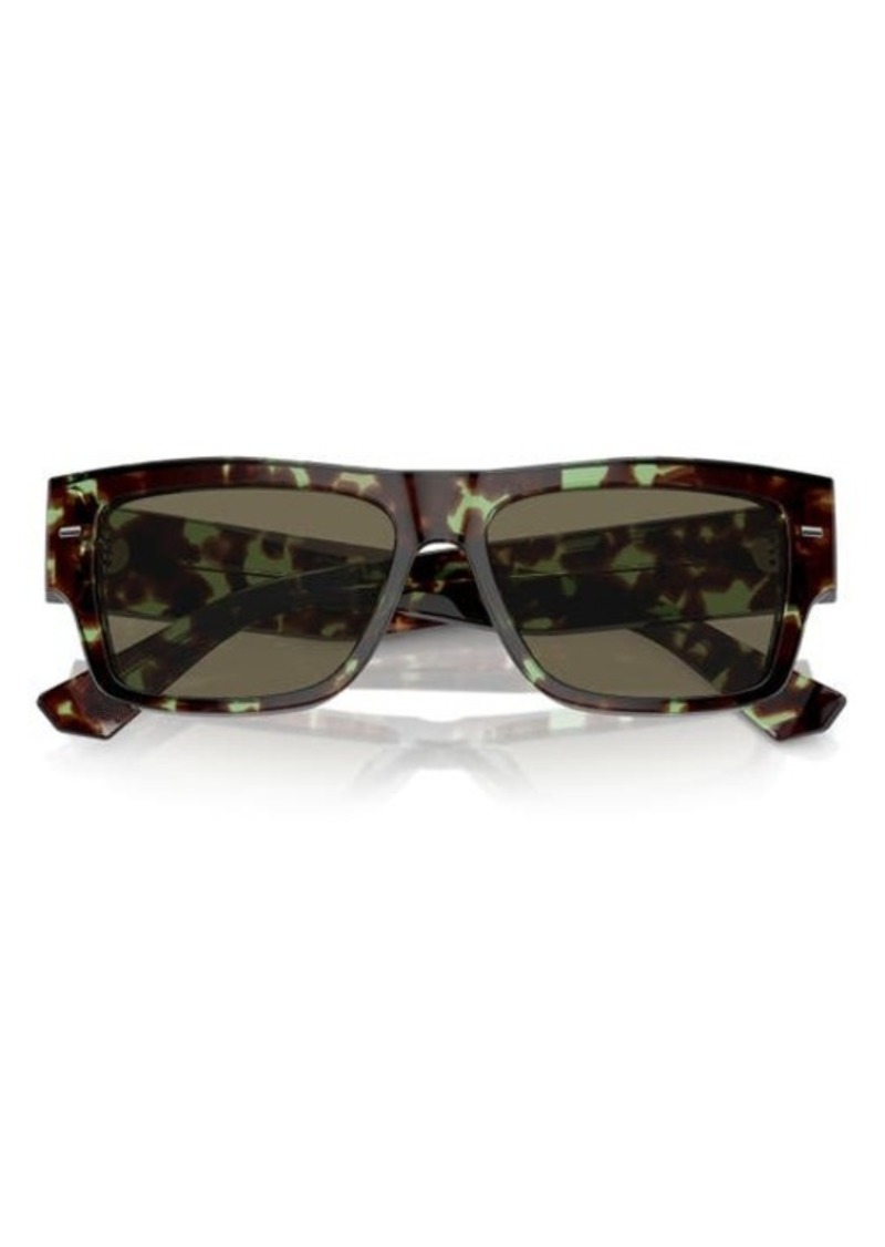 Dolce & Gabbana 55mm Rectangular Sunglasses