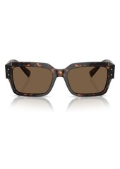 Dolce & Gabbana 56mm Rectangular Sunglasses