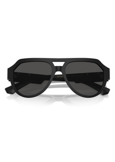 Dolce & Gabbana 56mm Square Aviator Sunglasses