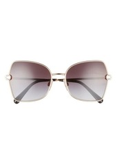 Dolce & Gabbana 57mm Butterfly Sunglasses