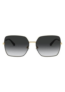 Dolce & Gabbana 57mm Gradient Square Sunglasses