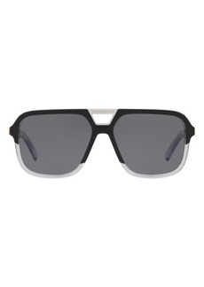 Dolce & Gabbana 58mm Polarized Square Sunglasses