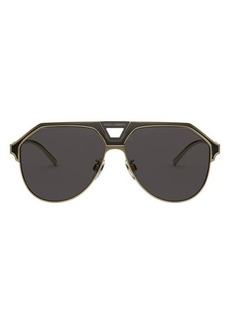Dolce & Gabbana 60mm Gradient Aviator Sunglasses
