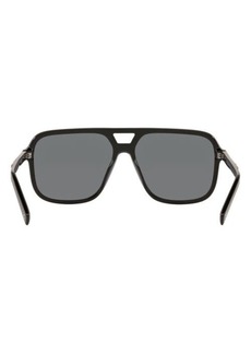 Dolce & Gabbana 61mm Polarized Square Sunglasses