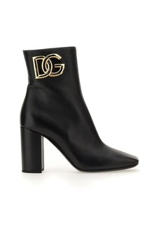 DOLCE & GABBANA ANKLE BOOT WITH LOGO