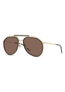 Dolce & Gabbana Aviator Sunglasses, 57mm