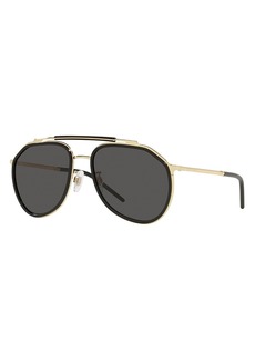 Dolce & Gabbana Aviator Sunglasses, 57mm