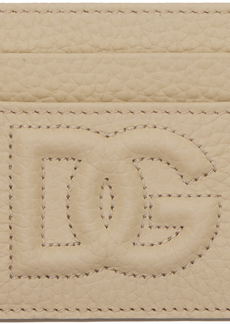 Dolce & Gabbana Beige 'DG' Logo Card Holder