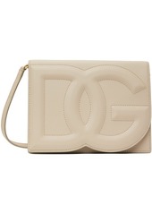 Dolce & Gabbana Beige 'DG' Logo Crossbody Bag