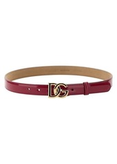 DOLCE & GABBANA BELT WITH LOGO BUCKLE