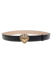 DOLCE & GABBANA BELTS FROM THE DEVOTION LINE IN LUX LEATHER