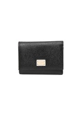 Dolce & Gabbana logo plaque tri-fold wallet