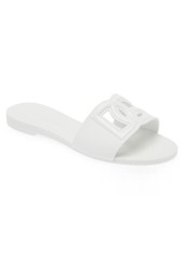 Dolce & Gabbana Bianca Interlock Slide Sandal