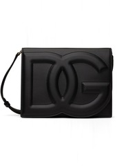 Dolce & Gabbana Black Calfskin 'DG' Logo Crossbody Bag