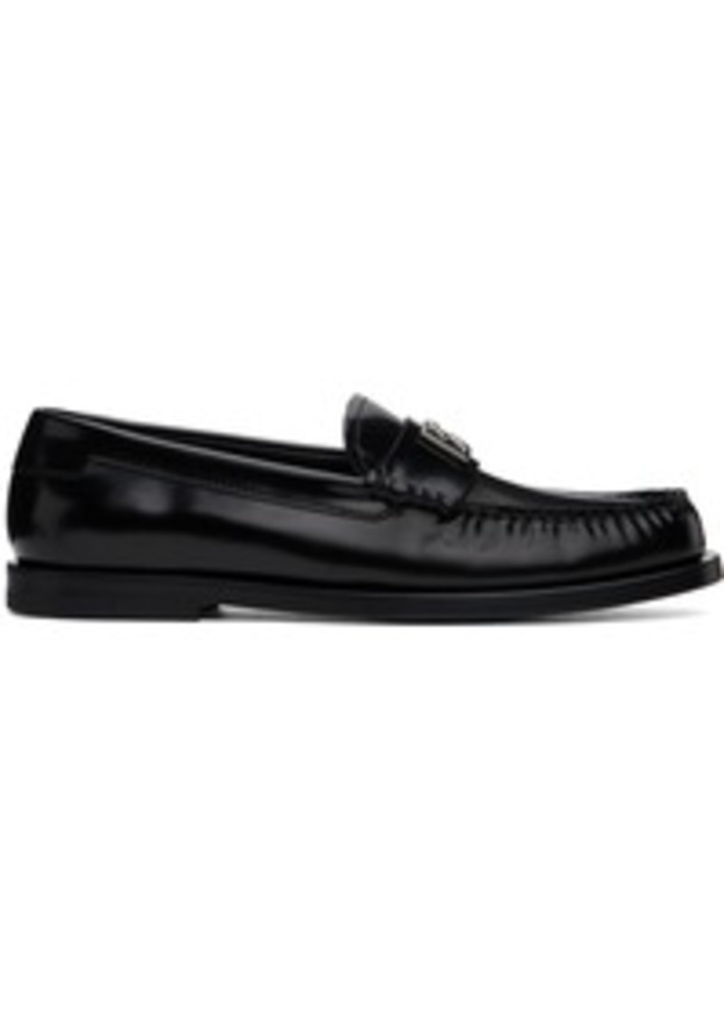 Dolce & Gabbana Black City Blanco Loafers