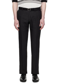 Dolce & Gabbana Black Creased Trousers