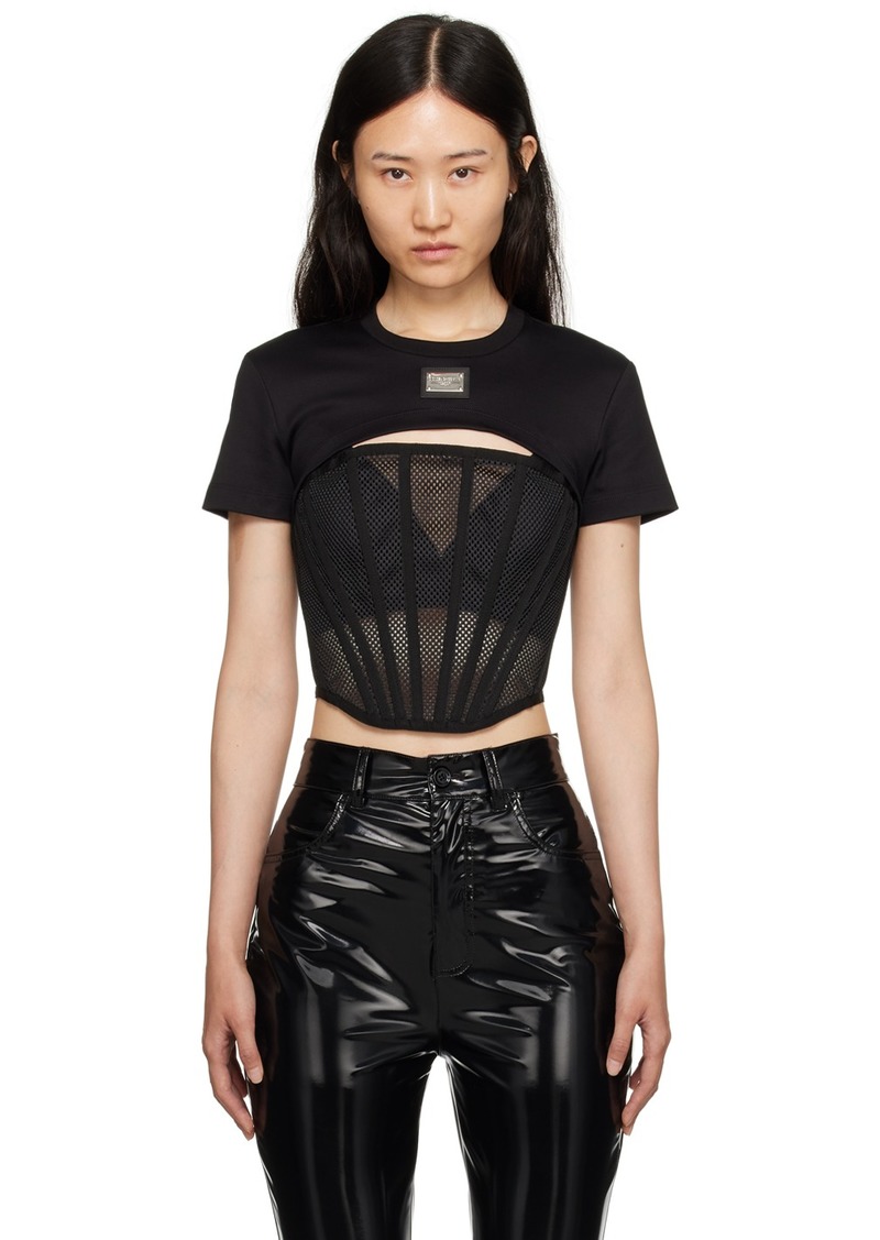 Dolce & Gabbana Black Cutout T-Shirt