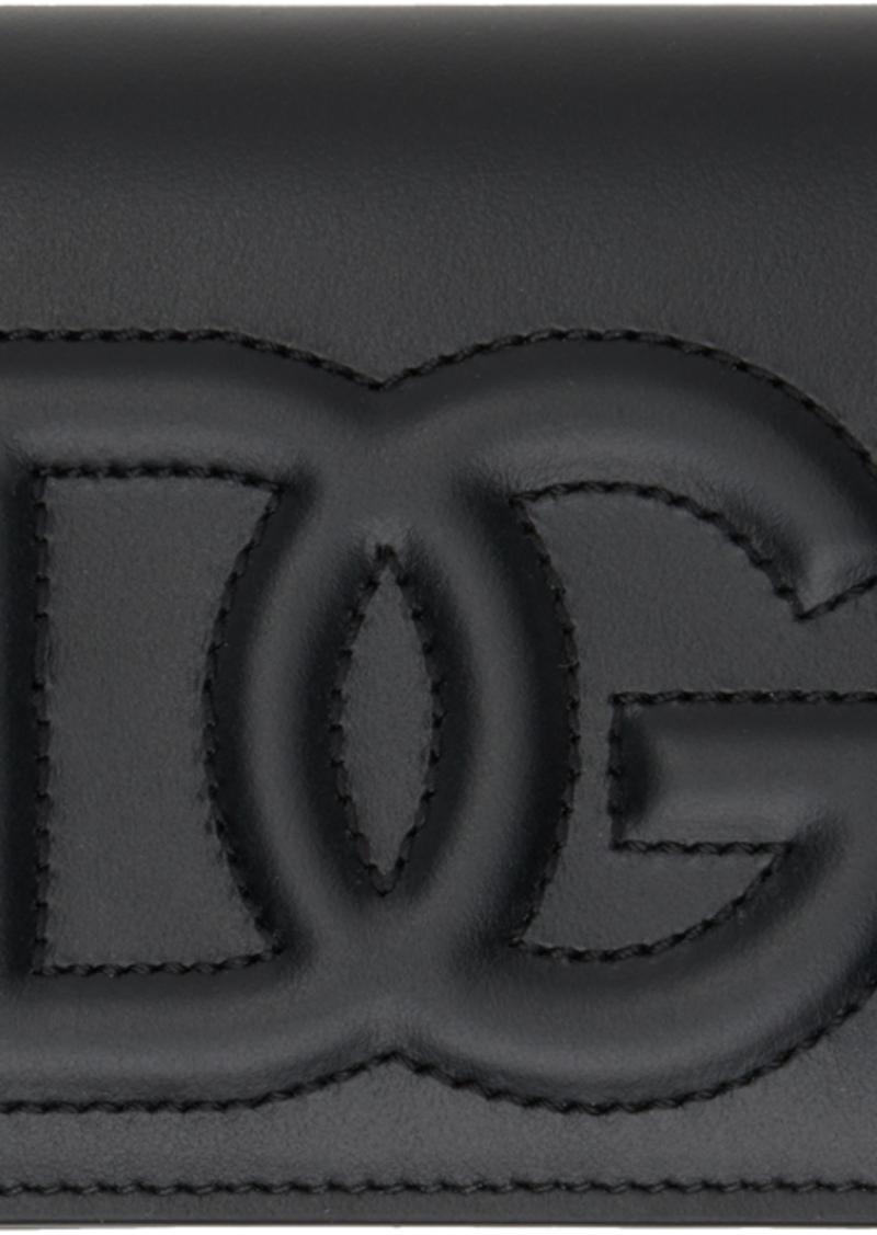 Dolce & Gabbana Black 'DG' Logo Wallet