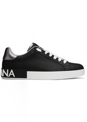 Dolce & Gabbana Black Embossed Sneakers