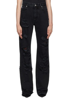 Dolce & Gabbana Black Flared Jeans