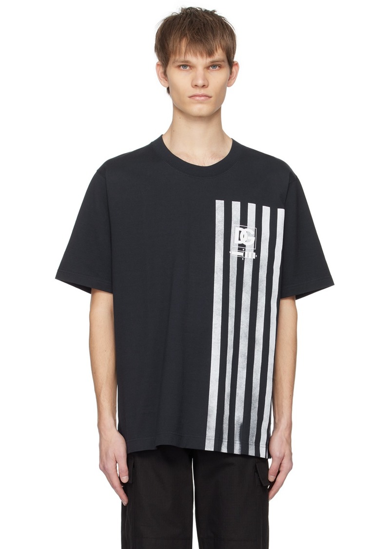 Dolce & Gabbana Black Graphic T-Shirt