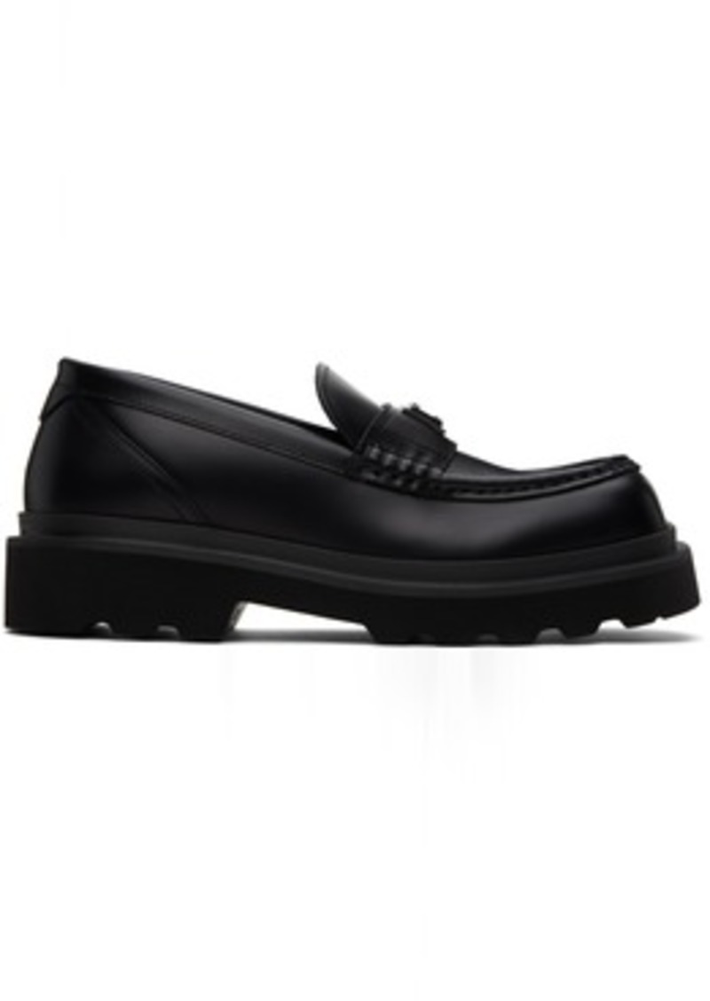 Dolce & Gabbana Black Hardware Loafers