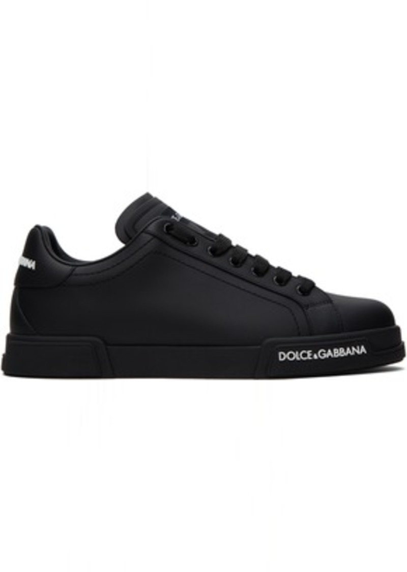 Dolce & Gabbana Black Hardware Sneakers