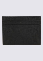 DOLCE & GABBANA BLACK LEATHER CARDHOLDER