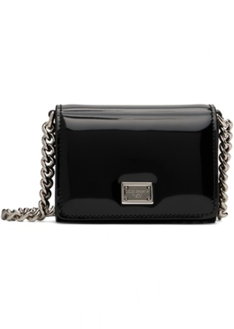 Dolce & Gabbana Black Micro Curb Chain Bag