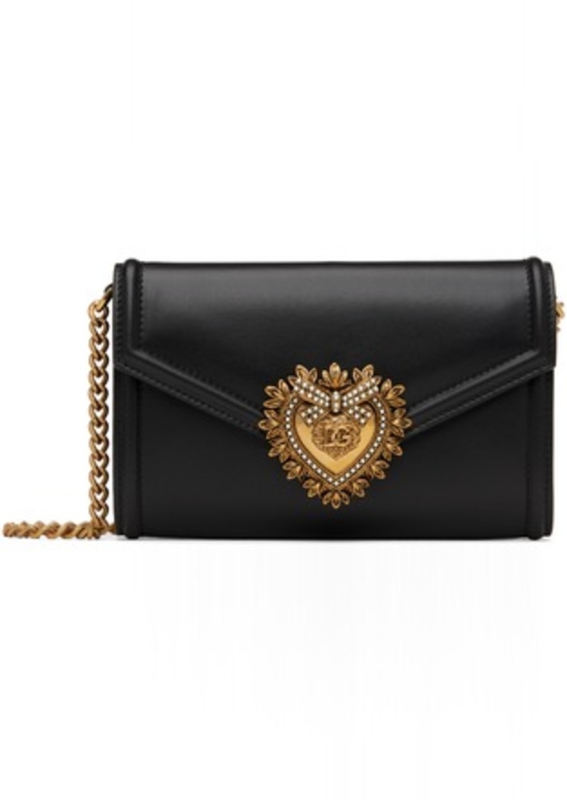 Dolce & Gabbana Black Mini Devotion Bag