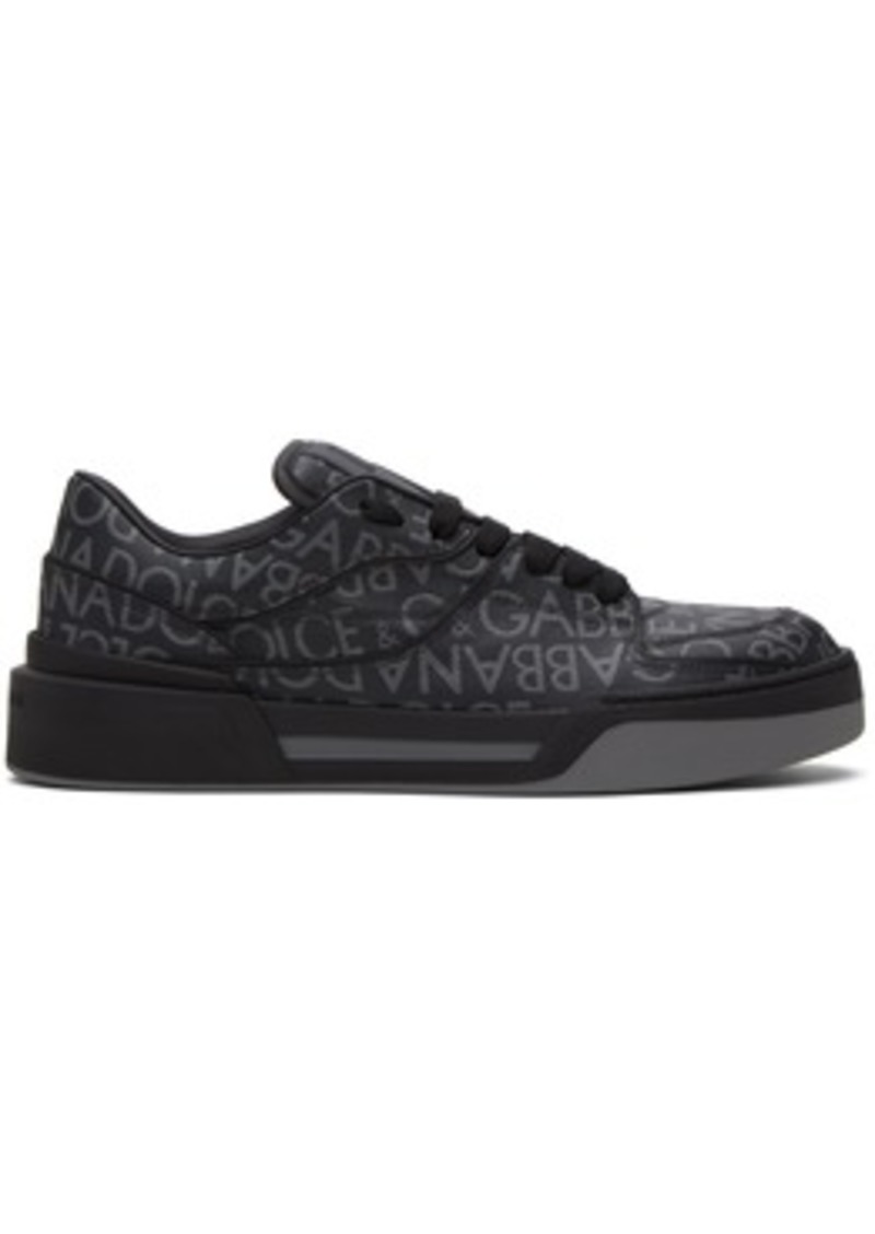 Dolce & Gabbana Black New Roma Sneakers