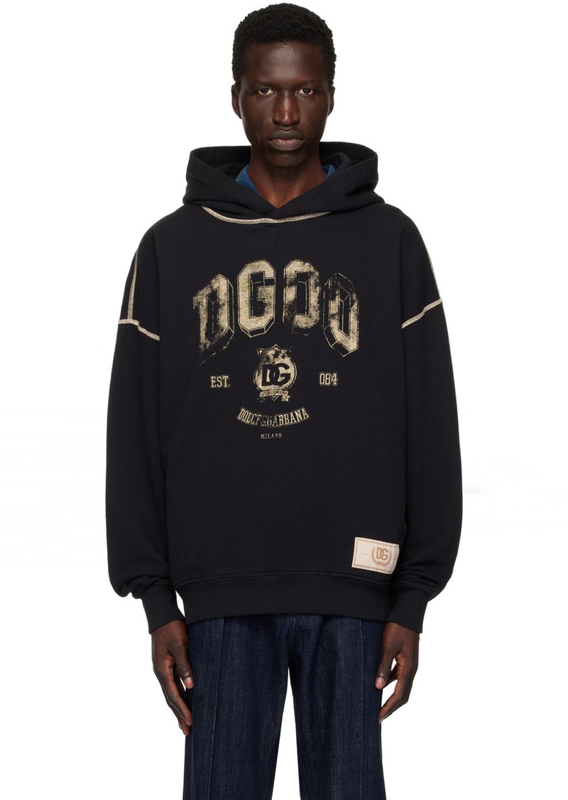 Dolce & Gabbana Black Oversize Hoodie