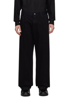 Dolce & Gabbana Black Pinched Seam Jeans