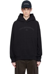 Dolce & Gabbana Black Print Hoodie