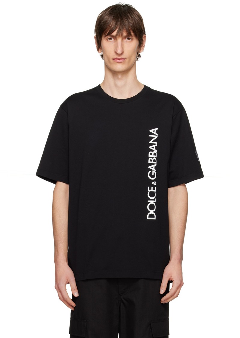 Dolce & Gabbana Black Printed T-Shirt