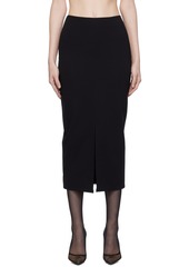 Dolce & Gabbana Black Vented Midi Skirt